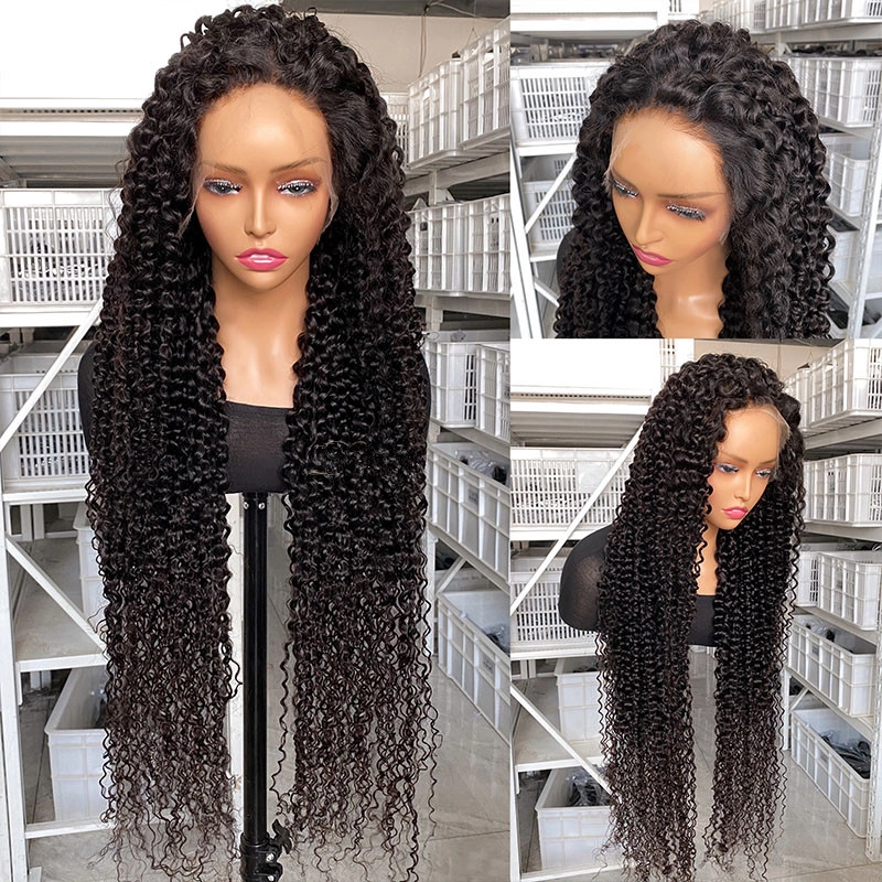 40inch Virgin Hair 13x4 HD Lace Frontal Wig Jerry Curly Wigs